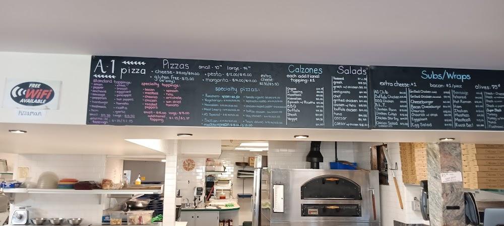 A-1 Pizza Menu image 4